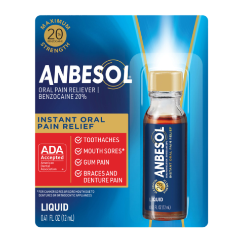Anbesol oral pain relief
