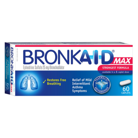 Bronkaid capsules package